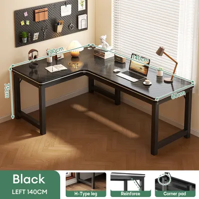 Study Table With BookShelf L-shaped Corner Desk Office Table Computer Desk Work Study Table Writing Desk Left&Right