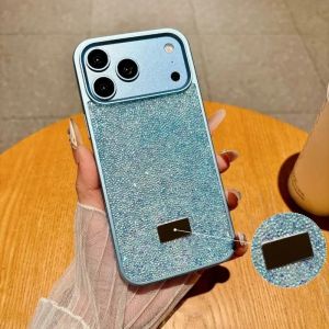 For iPhone 18 Pro Max 17 16 15 14 13 12 Plus Phone Case Luxury Elegant Bling Glitter Diamond Drop Cover