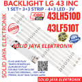 BACKLIGHT TV LED LG 43 INC 43LH510 43LH510D 43LF510 43LF510T T D LAMPU BL 43LH 43LF 7K 3V LG 43INCH 43INC 43IN 43 INCH IN 7 KANCING 7LED  3V VOLT LAMPU BL LG. 