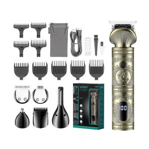 ORIGINAL VGR 6in1 V-106 Professional Hair Clipper Hair Cut Mechine Nose Trim 6in1 USB Charging