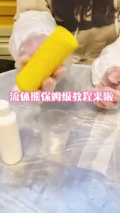 23cm DIY Fluid Bearbrick Bear Paint Handmade Toys Art Model Material Liquid Child Children Painting Women