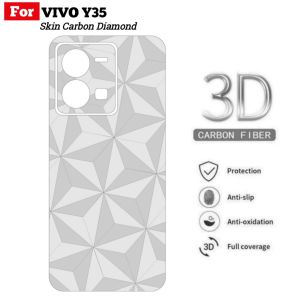 Skin Carbon Vivo Y35 / Y22 / Y16 / V21 5G / V21 4G / Y20 / Y20s / Y12s / Y12 / Y15 / Y17 / Y30 / Y30i / Y50 / Y21 / Y21s / Y33s / Y51 / Y51A / Y53S / Y19 / V17 Pro / V20 / V20SE Motif Diamond Garskin Belakang Handphone