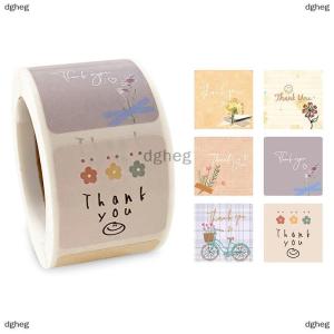[COD] dgheg 300Pcs Roll Cute Cartoon Floral Thank You Stickers Seal Sticker Envelope Labels