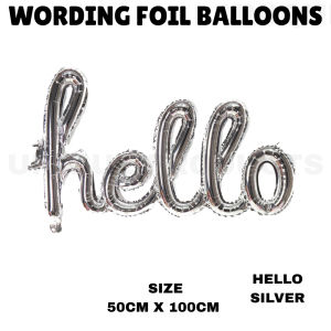 LOVE Enrui Front Wording Foil Balloon Birthday Wedding Balloons Belon Kahwin