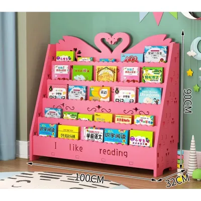 DIY Ikea Style Bookshelf Kids Story Book Storage Rack Book Rack Rak Buku Kanak Kanak Shelf Children Cabinet Drawing Book