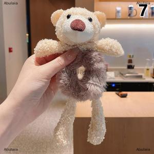 [COD] Abulaia Cute Cartoon Hug Bear Rubber Band For Girls Plush Ponytail Maruko Hair Tie Elastic Hair Ring Headwear Girls Kids Hair Accessorie