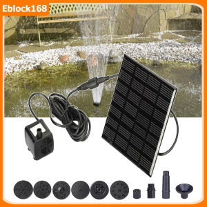 【Fast delivery】Solar Water Pump Fountain Kit for Garden Decoracion Pool Pond Fountain Aquarium DC 7V 180L/H Automatic Solar Powered Pump pool