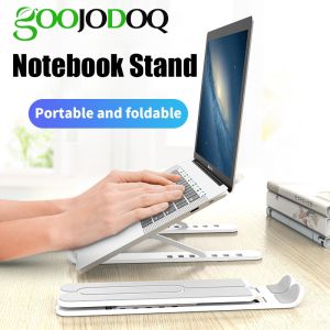 GOOJODOQ Adjustable Foldable Laptop Stand Non-slip Desktop Notebook Holder Laptop Stand For Macbook Pro Air iPad Pro