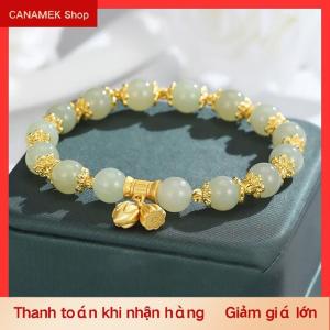 CS Tự Nhiên Tre Đính Cườm Vòng Đeo Tay Mới Trung Quốc Phong Cách Ngọc Vòng Đeo Tay Cho Phụ Nữ Tinh Tế May Mắn Hotan Ngọc Vòng Đeo Tay