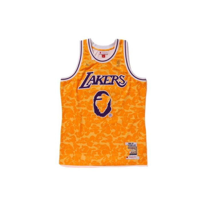 Lakers x sale bape jersey