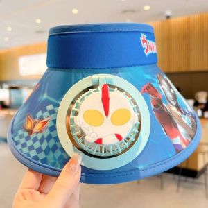 Sanrio Sunshade hat Children with fan USB rechargeable sunscreen cap UV protection fan hat sunscreen cap USB风扇帽