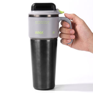 Thermal 1000ml Ceramic Coated Stainless Steel Vacuum Insulated Tumbler with Straw for Everyday Use