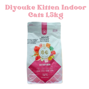 DIYOUKE Kitten Indoor 15kg / Makanan Kucing Kitten Indoor Dry Cat Food DIYOUKA 15kg
