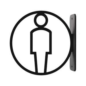 Male Female Bathroom Indicators Sign Public Restroom Marker Easy Install Toilet Plaque Washroom Symbol Signage