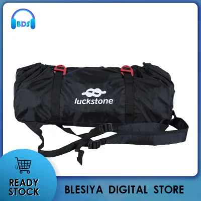 Blesiya กระเป๋าเก็บเชือกปีนเขาไนล่อนพับได้กระเป๋าเก็บที่่ยึดอุปกรณ์เกียร์