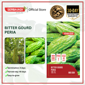 Serbajadi Vegetable Seed Bitter Gourd | Fruiting Vegetable Seed | Green Bitter Gourd | Creeping Planting | Biji Benih Peria | 苦瓜子 | 1g