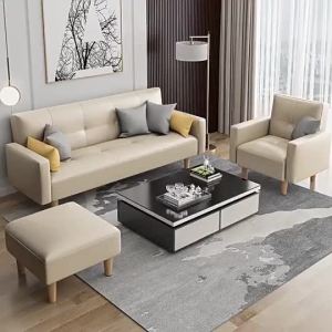 Foldable Sofa Bed 2 Seater 3 Seater 4 Seater Couch Multi-Functional Lazy Sofa Bed Living Room Folding Bed Apartment Simple Sofa Bed Sofa Chair Fabric Tech Leather Sofas