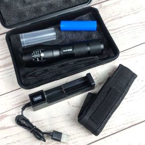 Senter LED Full Set / Paket Senter LED Flashlight Cree XM-P50+Baterai+Charger-E17