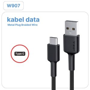 Kabel Data W907 TYPE C | Kabel Data Terbaik Wooker Indonesia
