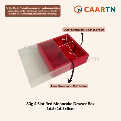 (80g | 100g) Kraft Cavity Mooncake Box Festive Chinese New Year First Month Brownie Food Packaging