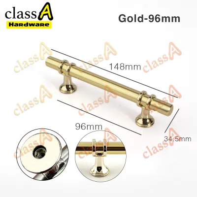 ClassAHW Trendy Black Handle Gold Handle Acrylic Door Handle Cabinet Solid Drawer Knobs Wardrobe Door Aluminium Zinc