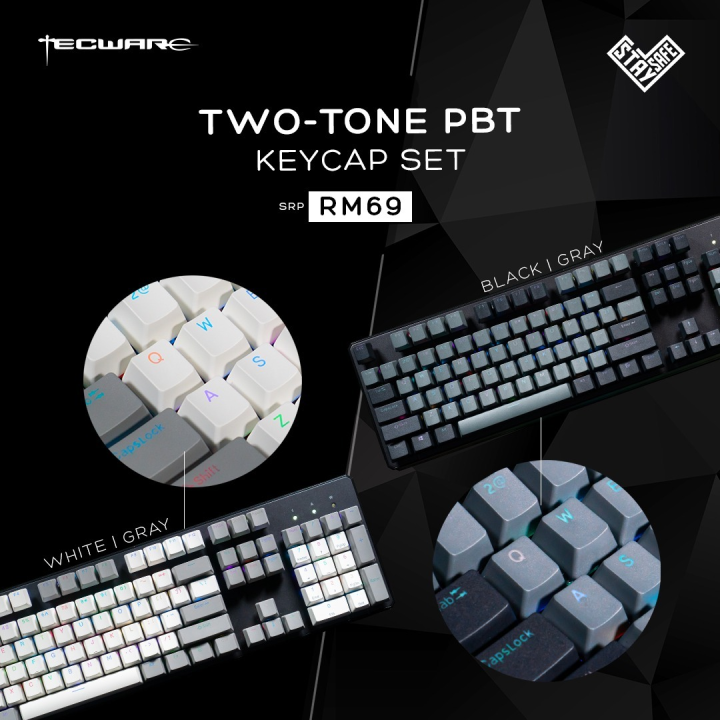 Tecware PBT Pudding Keycap Set / PBT Keycap Set / TwoTone PBT Keycap