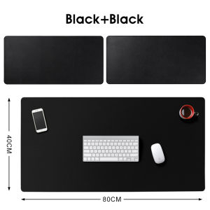 Waterproof Computer Mouse Pad Office Computer Keyboard Desk Pad DoubleSided PU Leather Large Keyboard Extended Mousepad