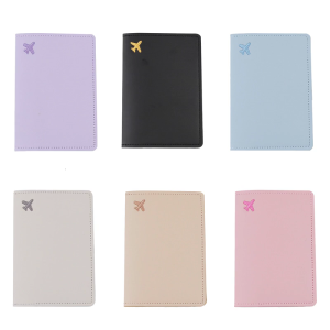 Stylish PU Leather Passport Organizer with Embroidery Designs Card Protective Case for Traveler and Professionals