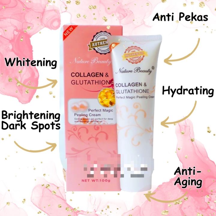 authentic collagen and glutathione perfect magic peeling cream Autentic Nature beauty & Gel why does ghk cu General Health Select a pack:1 MONTH PACK