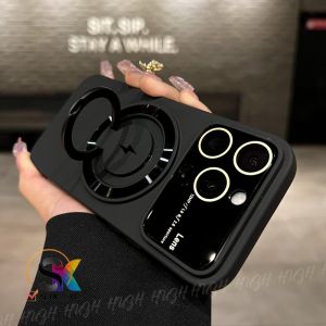 Soft Case Jendela Besar Large Window Magnetic Suction Bracket Shell Case Kompatibel Untuk Iphone 13 Iphone 13 Pro Iphone 13 Pro Max Iphone 14 Iphone 14 Plus Iphone 14 Pro Iphone 14 Pro Max