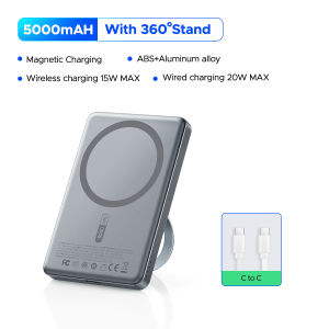 ORICO 360 ° ขาตั้งหมุนได้คาดาพาวเวอร์แบงค์ไร้สายโลหะแบบพับได้5000AMH/10000AMH