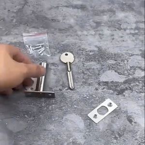 Tube Well Lock Iron Hardware Pipe Tube Well Invisible Lock for Hotel Family Factory Fireproof Door