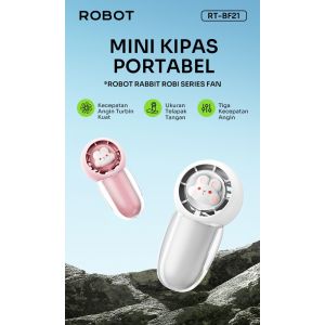 ROBOT RT-BF21 Kipas Portable Fan 1200mAh Mini Fan Kipas Angin Mini - Garansi Resmi 1 Tahun