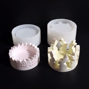 GINKG กระต่ายน่ารักๆ เชิงเทียนกระต่ายอีสเตอร์ สร้างสรรค์และสร้างสรรค์ บ้านรูปร่าง แม่พิมพ์เชิงเทียนรูปกระต่าย ง่ายต่อการใช้ ดีไอวาย แม่พิมพ์เชิงเทียนซิลิโคนสำหรับบ้าน ตกแต่งเดสก์ท็อป