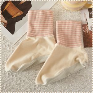 Floor Sockliner Anti-slip and Wear-resistant German Velvet Warm Socks Unique Knit Texture Wormwood