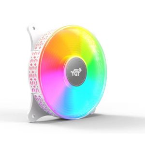 YGT 1290 RGB FAN 120MM PC CPU Computer Case Cooling Fan RGB FAN Chassis Cooling Ring CPU Fan