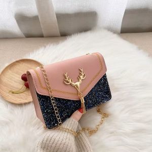 Shoulder Bag Trendy Tassel Luxury Pu Leather Crossbody Bag Women Magnetic Button Handbags New Fashion