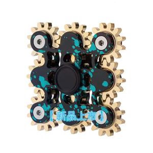Fingertip Gyro   Nine-Tooth Linkage   Finger spinner made of pure copper gears rotating alloy decompression toy