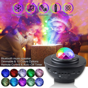 Vivalux Starry Sky Galaxy Projector Light Bluetooth USB Voice Control Music Player 21 Colors Atmosphere Lamp LED Night Light Projector Moon Lamp Indoor Aurora Starry Light Best Gift