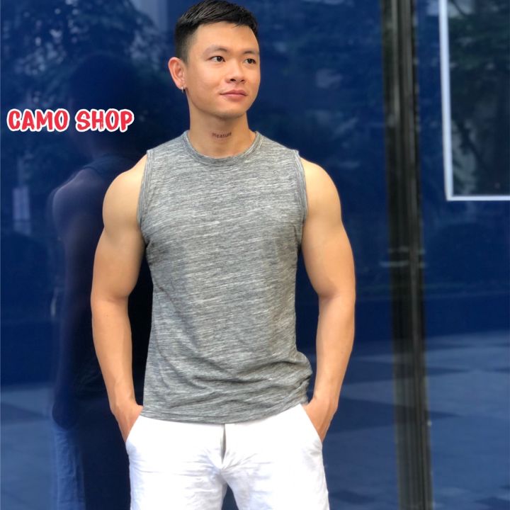 Áo Ba Lỗ Sát Nách Tanktop Nam Tập Gym Chất Vải Cotton Siêu Co Giãn Và ...