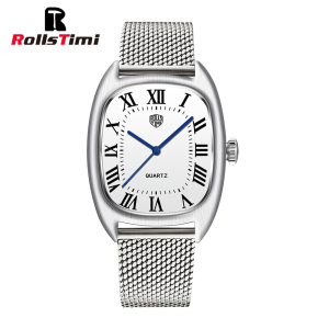 นาฬิกาควอทซ์ผู้ชายม้วนได้2025นาฬิกาควอทซ์สแตนเลส VH31หรูกันน้ำนาฬิกานาฬิกากีฬาธุรกิจกระจกแซฟไฟร์สำหรับผู้ชาย RT7904สายหนัง