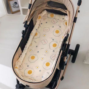 Aoduoyaya Baby Stroller Cushion Pad Universal Four Seasons Breathable Pure Cotton Baby Stroller Mat Mattress