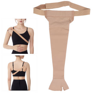 Lymphedema Compression Arm Sleeve Mastectomy Compression Arm Sleeve Hook at Loop Nakasuot ng Mahigpit na Propesyonal na Polyurethane para sa Pamamaga ng Suporta