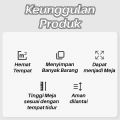 meja samping tempat tidur Meja Nakas Kecil 3 Susun Meja kamar tidur penyimpanan Modern sederhana. 