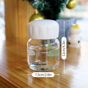 220ml Cute Water Cup Mini Cup Plastic Drinking Bottle with Lid Portable Kid Mug Tea Bottle Small Capacity Cups