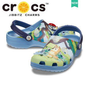 Crocs Bluey Sandal Classic Clog Cartoon Collab Non-Slip Beach Sandals for Toddlers Breathable & Lightweight Kids & Adults #210558