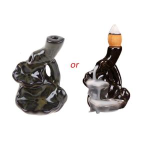 Waterfall Incense for Burner Ceramic Backflow Incense Holder Fountain Backflow C