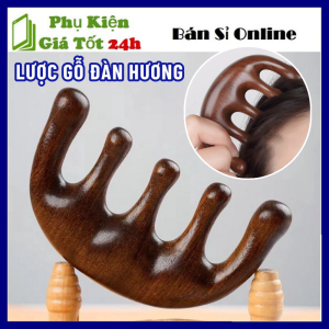 Lược Gỗ Đàn Hương Năm Cánh Mát Xa Da Đầu Cổ Vai Gáy Dưỡng Sinh Giảm Đau Đầu Thư Giãn Xả Stress - Lược Massage Giúp Thư Giãn Cho Nam Và Nữ