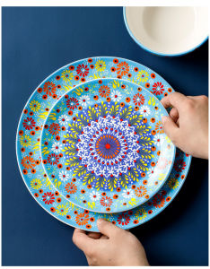 OMK Turkish Style Ceramic Dinner Plate