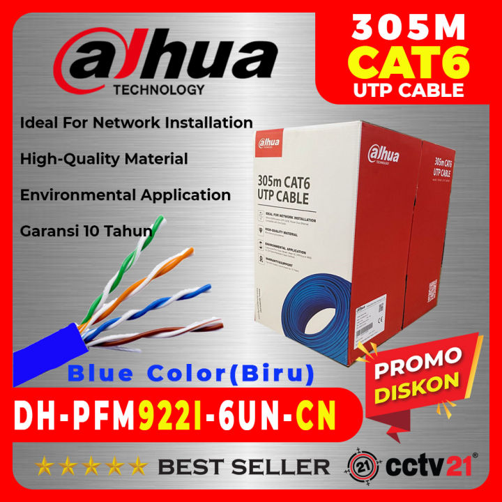 Kabel dahua cat6 lan utp ip cat 6 dh pfm922i 6un cn 305m blue color